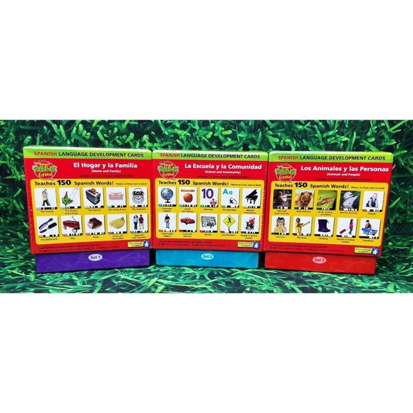 GeoSafari Smart Talk Electronic Learning Game Spanish Development Cards Sets 1-3 - Picture 3 of 5